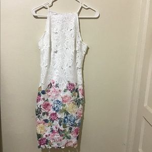 Fresh white and multicolor dress